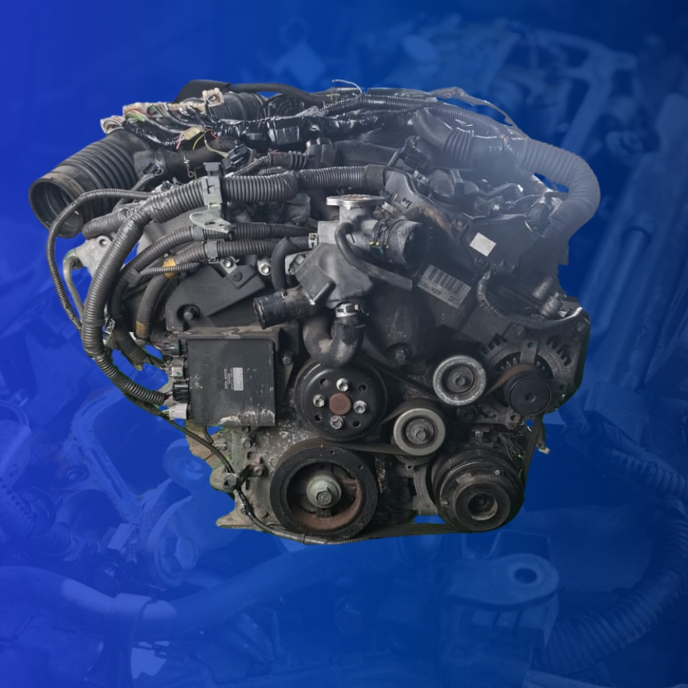 Toyota 3GR‑FE 3.0L V6 engine with automatic gearbox, ECU, and wiring